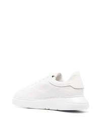 Baskets basses en cuir blanches Emporio Armani