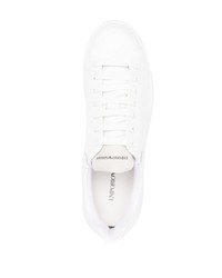 Baskets basses en cuir blanches Emporio Armani