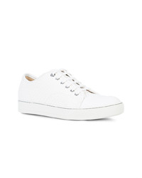 Baskets basses en cuir blanches Lanvin