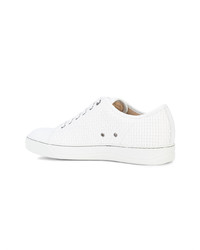 Baskets basses en cuir blanches Lanvin