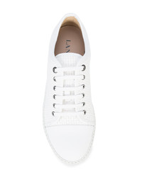 Baskets basses en cuir blanches Lanvin