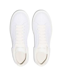 Baskets basses en cuir blanches Alexander McQueen