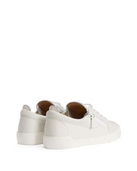 Baskets basses en cuir blanches Giuseppe Zanotti