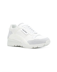 Baskets basses en cuir blanches DSQUARED2