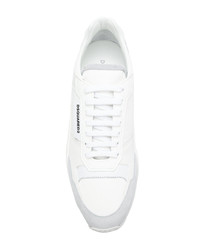 Baskets basses en cuir blanches DSQUARED2