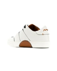 Baskets basses en cuir blanches Ermenegildo Zegna XXX