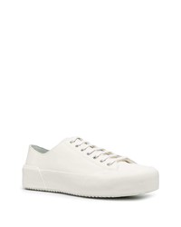 Baskets basses en cuir blanches Jil Sander