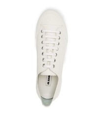 Baskets basses en cuir blanches Jil Sander