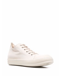 Baskets basses en cuir blanches Rick Owens DRKSHDW