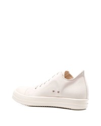 Baskets basses en cuir blanches Rick Owens DRKSHDW