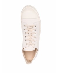 Baskets basses en cuir blanches Rick Owens DRKSHDW