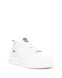 Baskets basses en cuir blanches Roberto Cavalli