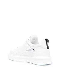 Baskets basses en cuir blanches Roberto Cavalli