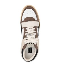 Baskets basses en cuir blanches RUN OF