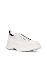 Baskets basses en cuir blanches Alexander McQueen