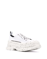 Baskets basses en cuir blanches Alexander McQueen