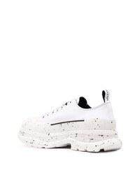 Baskets basses en cuir blanches Alexander McQueen