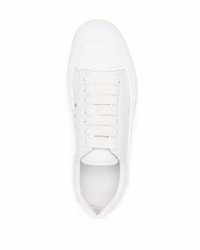 Baskets basses en cuir blanches Alexander McQueen