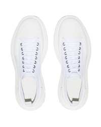 Baskets basses en cuir blanches Alexander McQueen