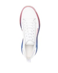 Baskets basses en cuir blanches Alexander McQueen