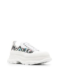 Baskets basses en cuir blanches Alexander McQueen