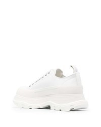 Baskets basses en cuir blanches Alexander McQueen