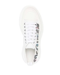 Baskets basses en cuir blanches Alexander McQueen