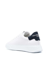 Baskets basses en cuir blanches Philippe Model Paris