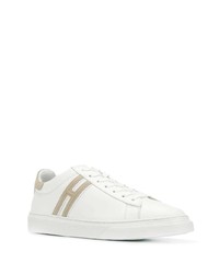 Baskets basses en cuir blanches Hogan