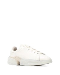 Baskets basses en cuir blanches adidas