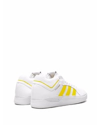 Baskets basses en cuir blanches adidas