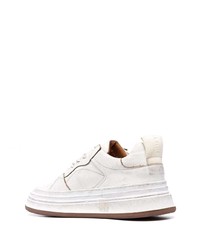 Baskets basses en cuir blanches Buttero