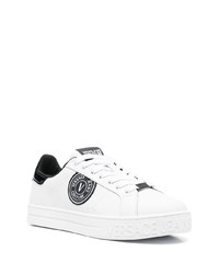 Baskets basses en cuir blanches VERSACE JEANS COUTURE