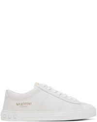 Baskets basses en cuir blanches Valentino Garavani