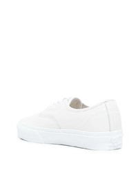 Baskets basses en cuir blanches Vans