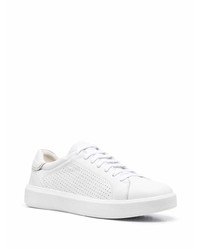 Baskets basses en cuir blanches Geox