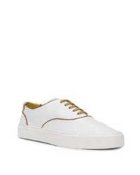 Baskets basses en cuir blanches Saint Laurent