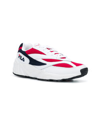 Baskets basses en cuir blanches Fila