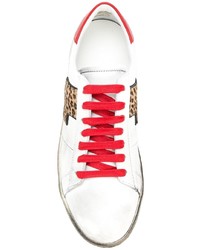 Baskets basses en cuir blanches Amiri