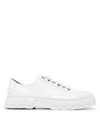 Baskets basses en cuir blanches Viron