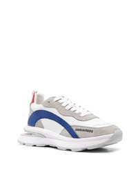 Baskets basses en cuir blanches DSQUARED2