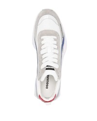 Baskets basses en cuir blanches DSQUARED2