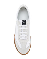 Baskets basses en cuir blanches Lanvin