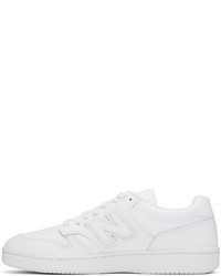 Baskets basses en cuir blanches New Balance