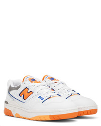 Baskets basses en cuir blanches New Balance