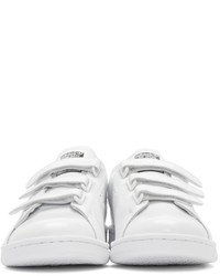 Baskets basses en cuir blanches Raf Simons