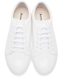 Baskets basses en cuir blanches Acne Studios