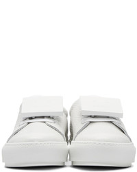 Baskets basses en cuir blanches Acne Studios