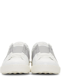 Baskets basses en cuir blanches Valentino