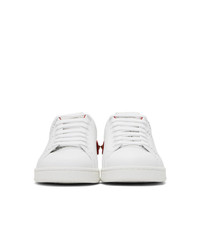 Baskets basses en cuir blanches Valentino